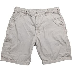 Carhartt Shorts Mens 38 Beige B147 Tan Original Fit Canvas Work Loose Carpenter
